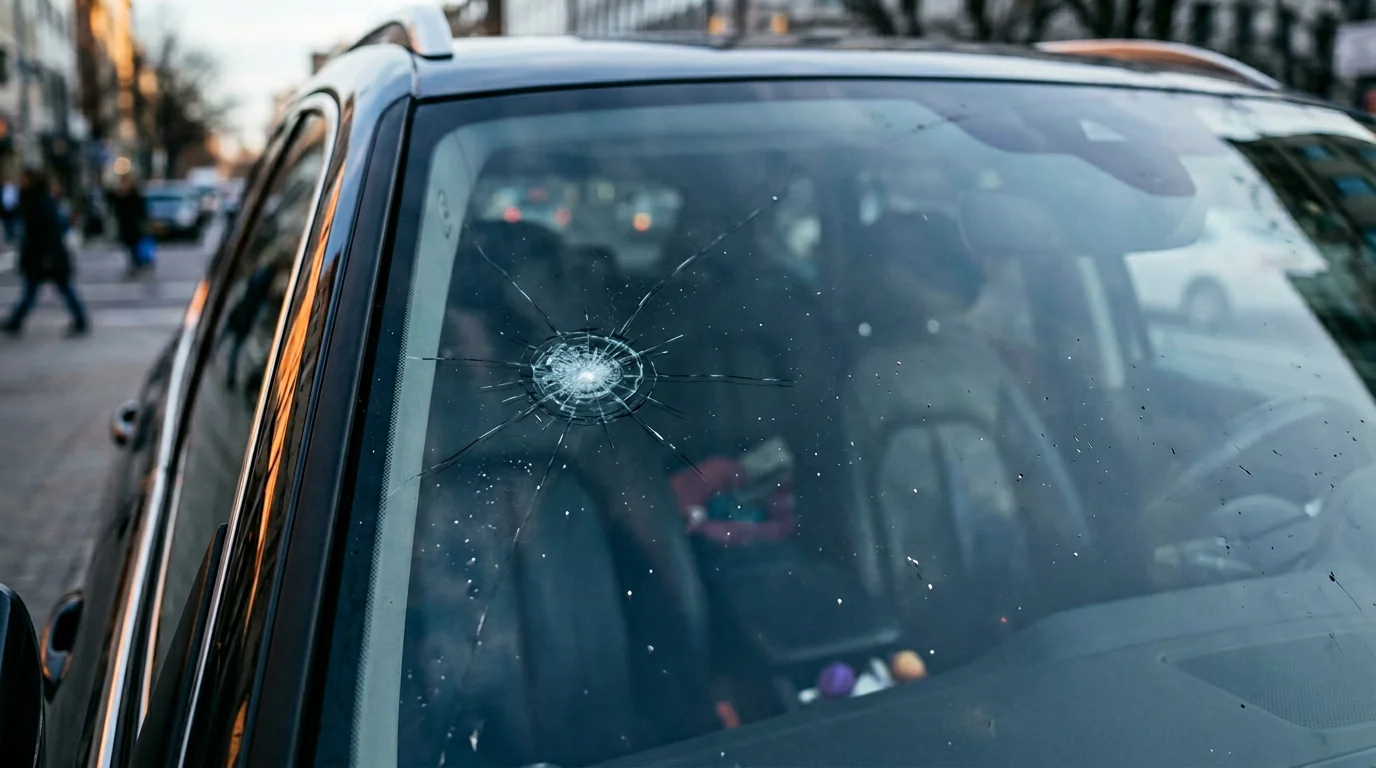 Steinschlag an Windschutzscheibe, Titelbild Artikel Teilkasko, 1376x768 Pixel, WebP